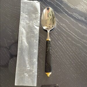 Yamazaki BYZANTINE  Black and Gold Tea Spoon